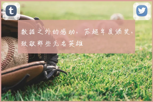 数据之外的感动，苏超年度颁奖，致敬那些无名英雄